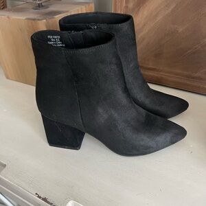 Journee Collection Black Ankle Booties